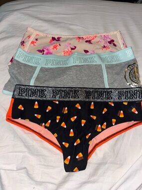 🆕 Victorias Secret PINK Lot of 3 cheekster Boyshort panties sz M